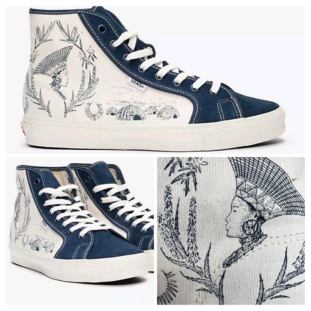 NWT VANS Mens 8 Women 9.5 Sarah Andelman OG Style 24 Nt Sindiso Dress Blues Rare